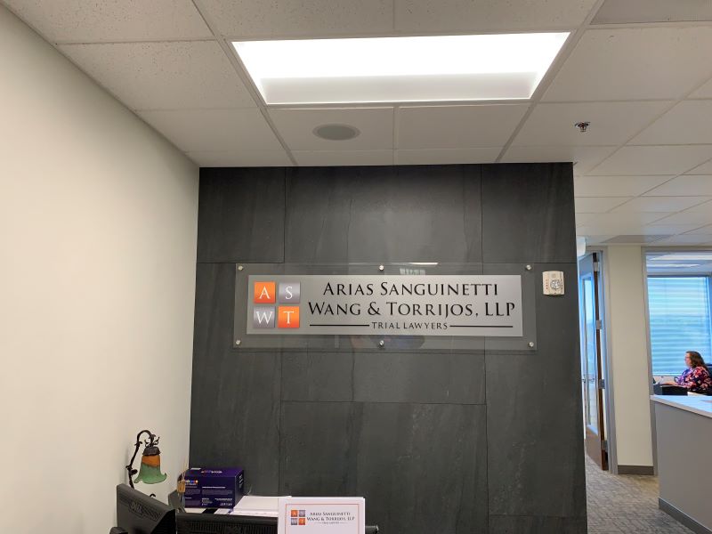 Arias Sanguinetti Wang & Torrijos, LLP Acrylic with Standoffs